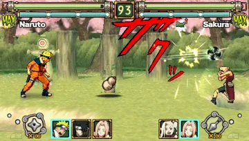 Naruto - Ultimate Ninja Heroes (EU) screen shot game playing